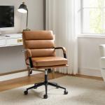 Camel Faux Leather Indigo Office Chair