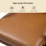Camel Faux Leather Indigo Office Chair