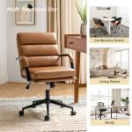 Camel Faux Leather Indigo Office Chair