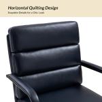 Navy Faux Leather Indigo Office Chair
