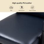 Navy Faux Leather Indigo Office Chair