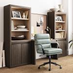 Sage Faux Leather Indigo Office Chair