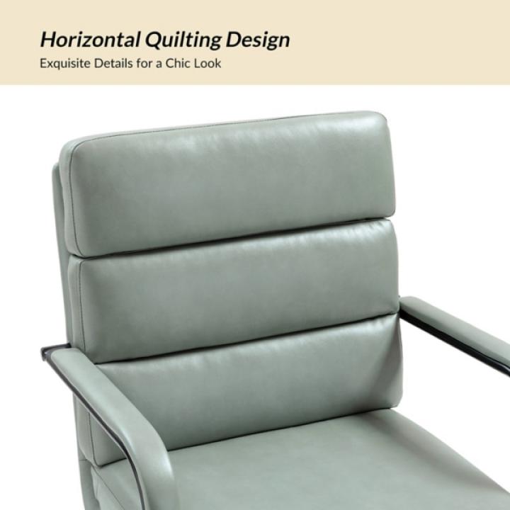 Sage Faux Leather Indigo Office Chair