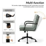 Sage Faux Leather Indigo Office Chair