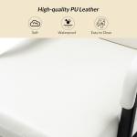 White Faux Leather Indigo Office Chair