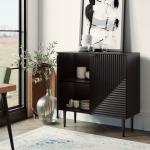 Black Burkart 2-Door Cabinet