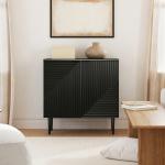 Black Burkart 2-Door Cabinet
