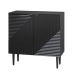 Black Burkart 2-Door Cabinet