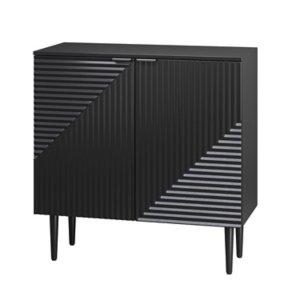 Black Burkart 2-Door Cabinet