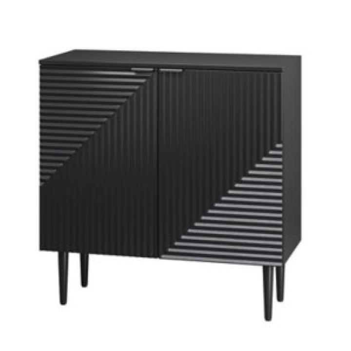 Black Burkart 2-Door Cabinet