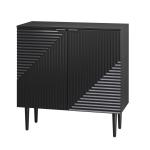 Black Burkart 2-Door Cabinet