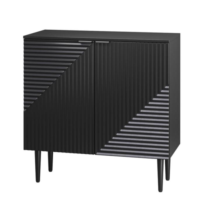 Black Burkart 2-Door Cabinet