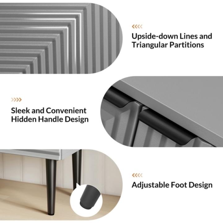 Gray Burkart 2-Door Cabinet