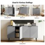 Gray Burkart 2-Door Cabinet