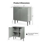 Gray Burkart 2-Door Cabinet