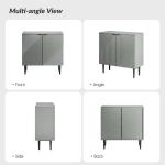 Gray Burkart 2-Door Cabinet