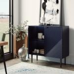Navy Burkart 2-Door Cabinet