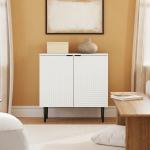 White Burkart 2-Door Cabinet