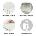 White Burkart 2-Door Cabinet