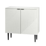 White Burkart 2-Door Cabinet