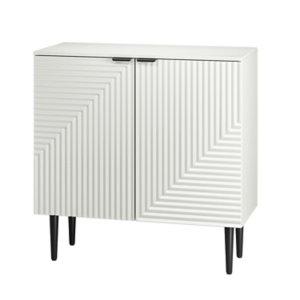 White Burkart 2-Door Cabinet