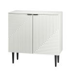 White Burkart 2-Door Cabinet