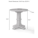 Joanna Rustic Brown Side Table