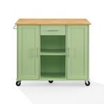 Stella Mint Drop-Leaf Kitchen Cart