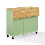Stella Mint Drop-Leaf Kitchen Cart