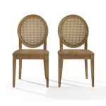 Driftwood Cane Katia Dining Chairs, Set of 2