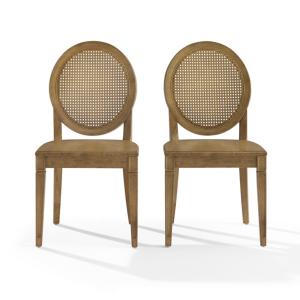 Driftwood Cane Katia Dining Chairs, Set of 2