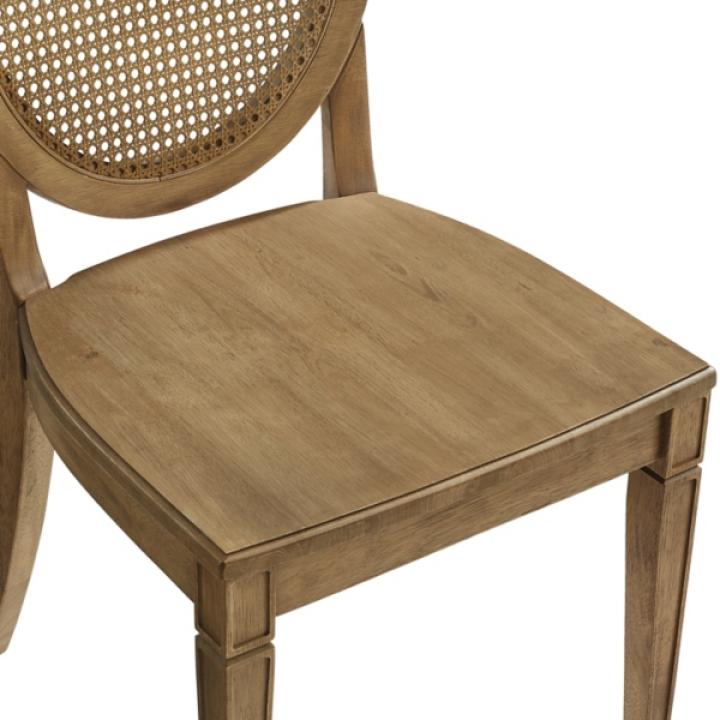 Driftwood Cane Katia Dining Chairs, Set of 2