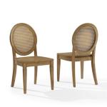 Driftwood Cane Katia Dining Chairs, Set of 2