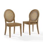Driftwood Cane Katia Dining Chairs, Set of 2