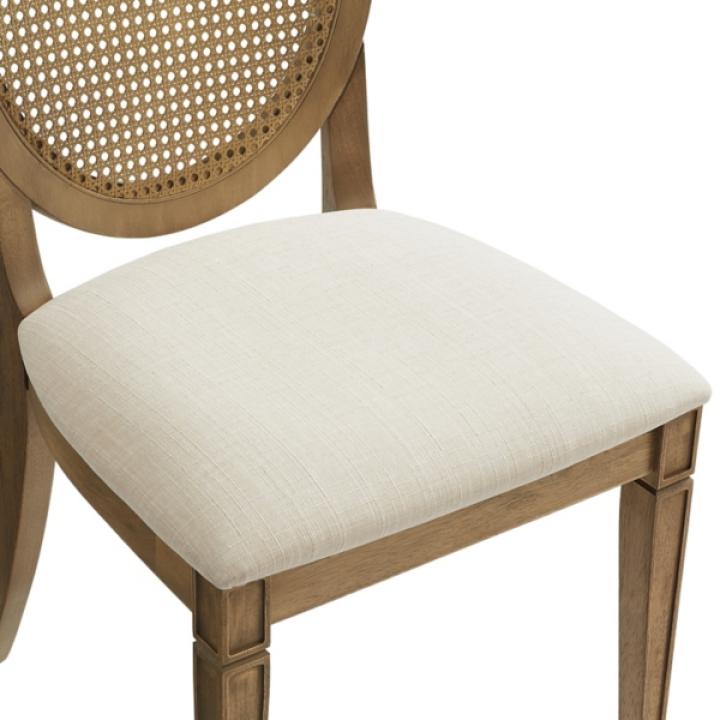 Cane Upholstered Katia Dining Chairs, Set of 2