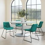 Green Tufted Tammy Dining Chairs, Set of 2