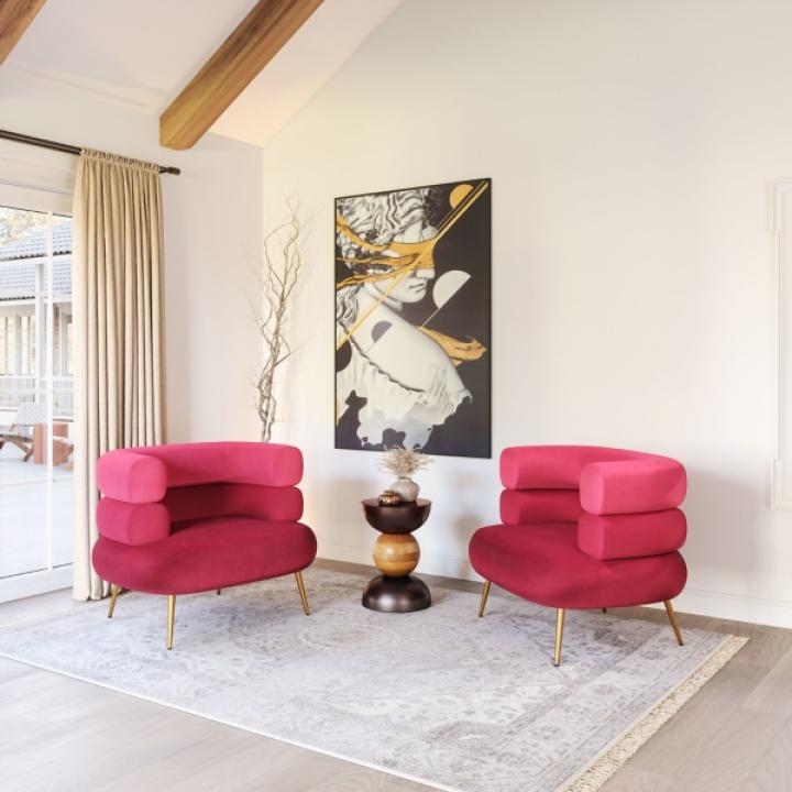 Bronze Metal and Wood Tripoli Accent Table