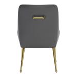 Gray Faux Leather Max Dining Chair