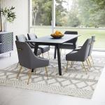 Gray Faux Leather Max Dining Chair