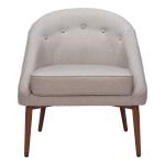 Gray Tufted Carter Accent Chair