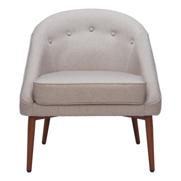 Gray Tufted Carter Accent Chair