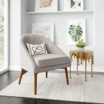Gray Tufted Carter Accent Chair
