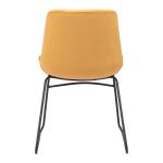 Yellow Tufted Tammy Dining Chairs, Set of 2