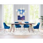 Blue Velvet Maxine Dining Chair