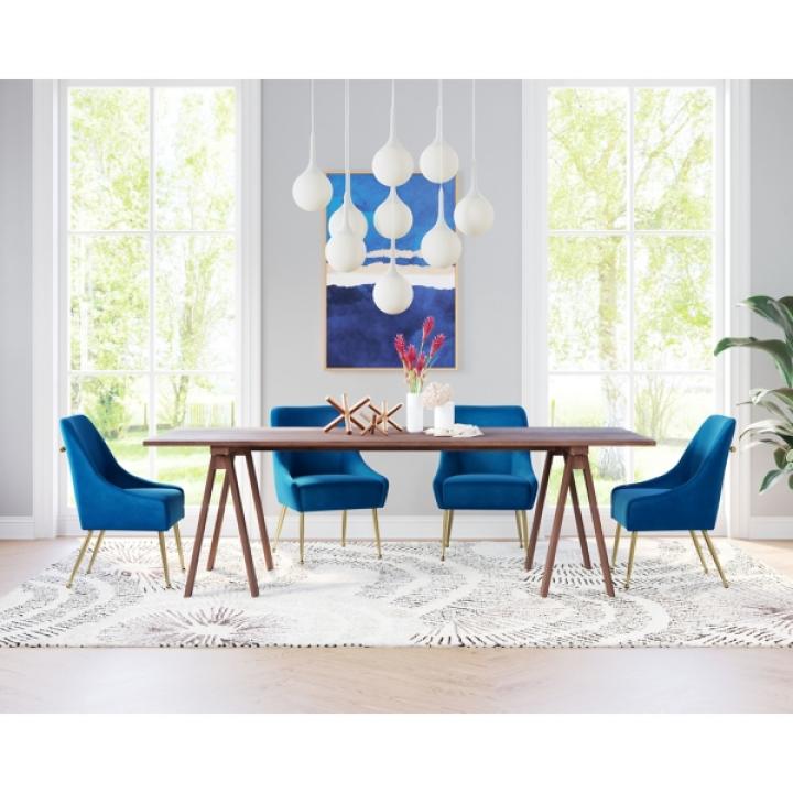 Blue Velvet Maxine Dining Chair