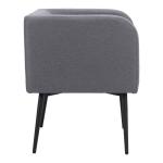 Gray Upholstered Horbat Dining Chair