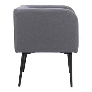 Gray Upholstered Horbat Dining Chair