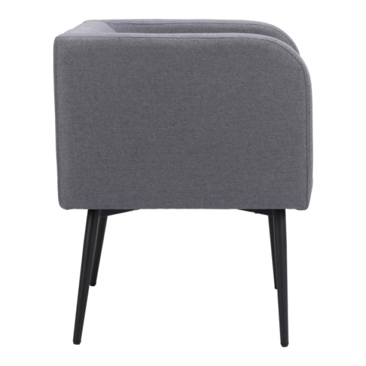 Gray Upholstered Horbat Dining Chair