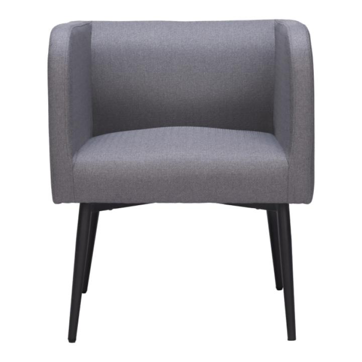 Gray Upholstered Horbat Dining Chair