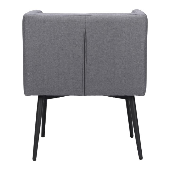 Gray Upholstered Horbat Dining Chair